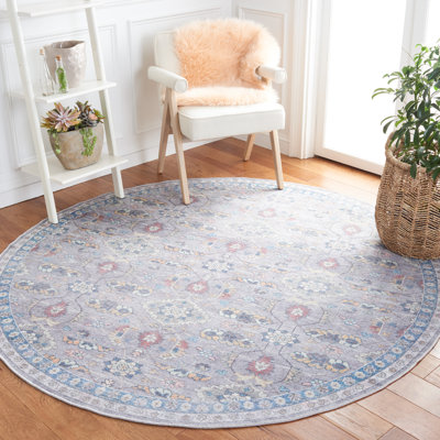 Charney Oriental Gray/Beige/Blue Area Rug