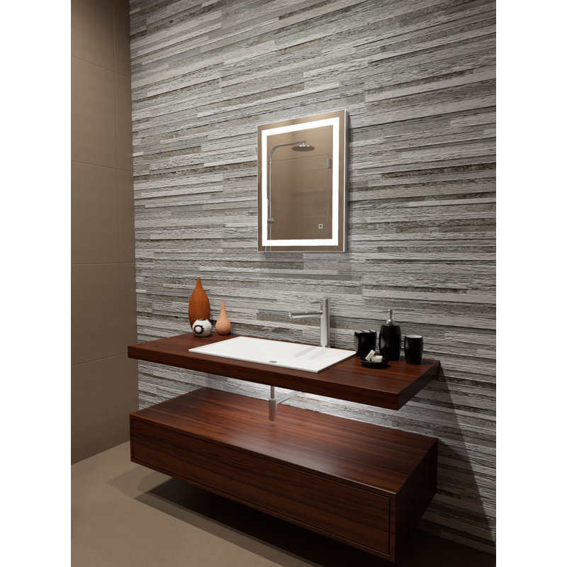 Miroir de salle de bain/meuble-lavabo à del lumineux Bolyard