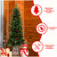 Arbre de Noël de 4 pi avec 100 bases multicolores, 396 pointes, baies réalistes, pe / branches complètes et base scintillante étincelante