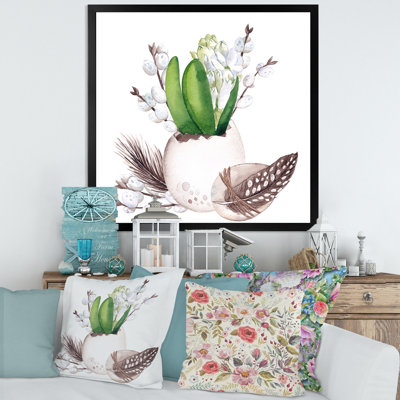 " Easter Bouquet With Willows And Feathers I "