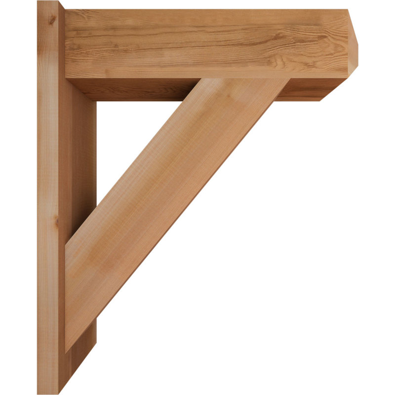 Artisan traditionnel en bois rustique, P 26 po x H 30 po, Cèdre rouge occidental l 7 1/2 po (lisse)
