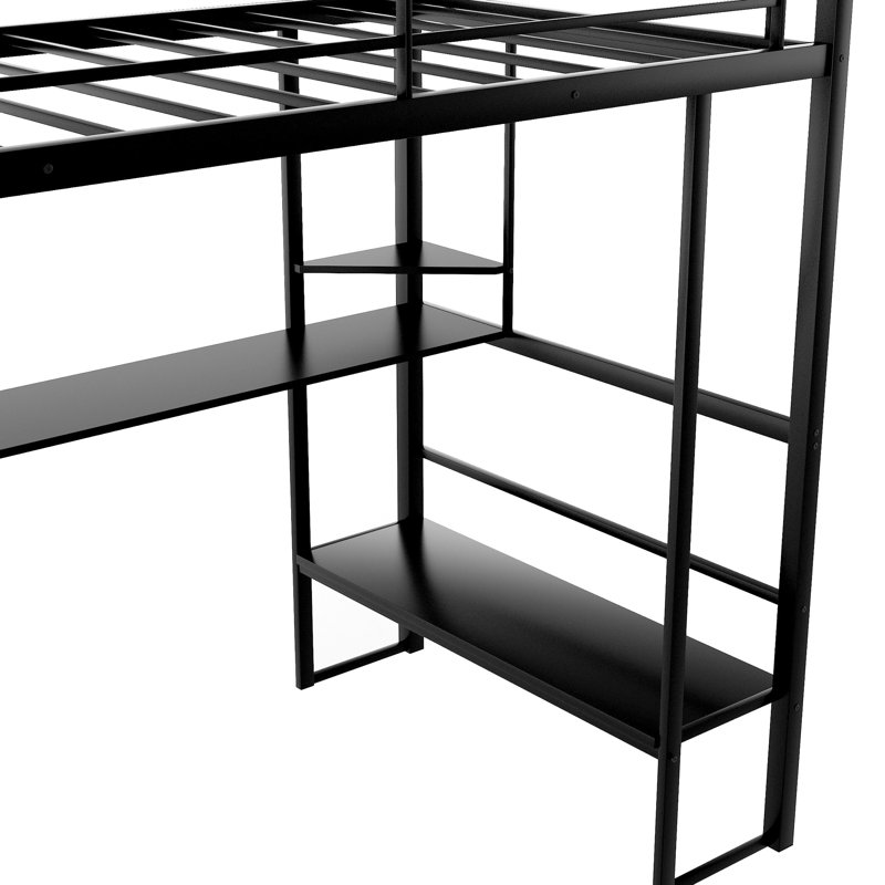 Lit plateforme double avec rangement