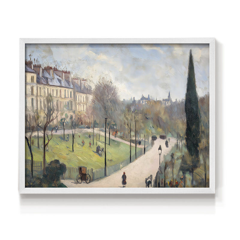 Paysage, série XXL-III, reproduction encadrée, H 11 po x l 14 po, Blanc