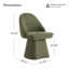 Chaise rembourrée pivotante en tissu Lomena-782831699