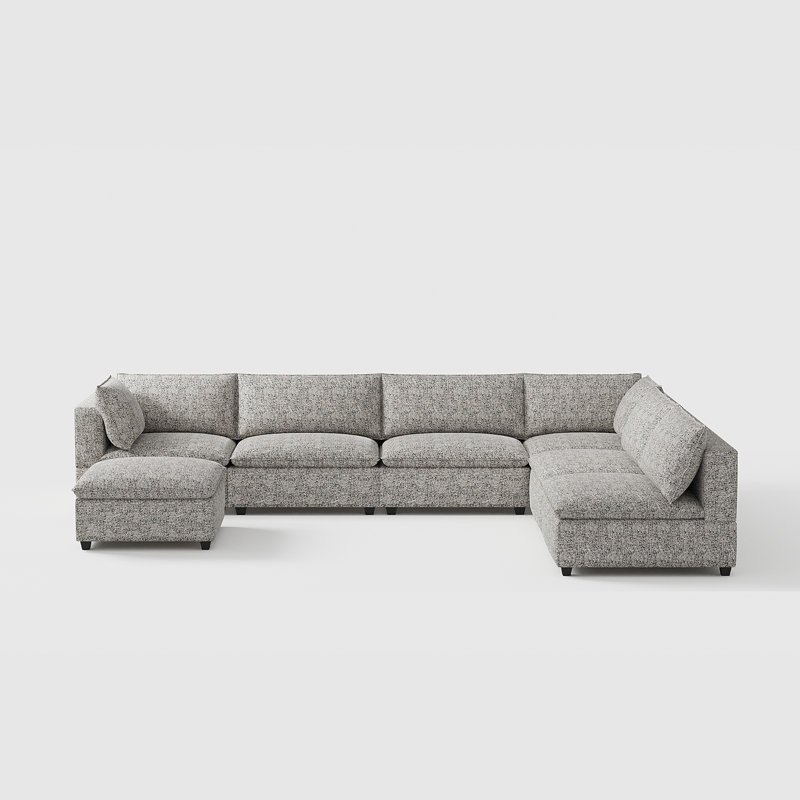 Ekkard Upholstered L-Shaped Sectional Reversible