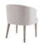 Fauteuil rembourré en lin 19,25 po H capitonné pour salle à manger-1560031260