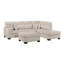 Canapé modulaire en L avec méridienne et repose-pieds, canapé d'angle moderne en tissu avec méridienne réversible pour le salon-857565066
