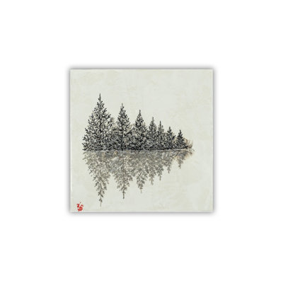 "Frosted Trees", art mural sur toile