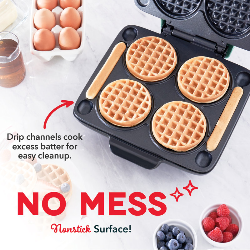 Dash Multi Mini Waffle Maker, Green