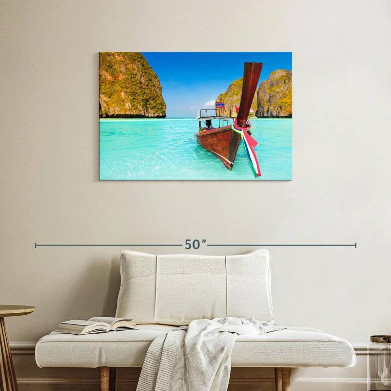 Rorry Maya Bay Boat, 24" H x 36" W
