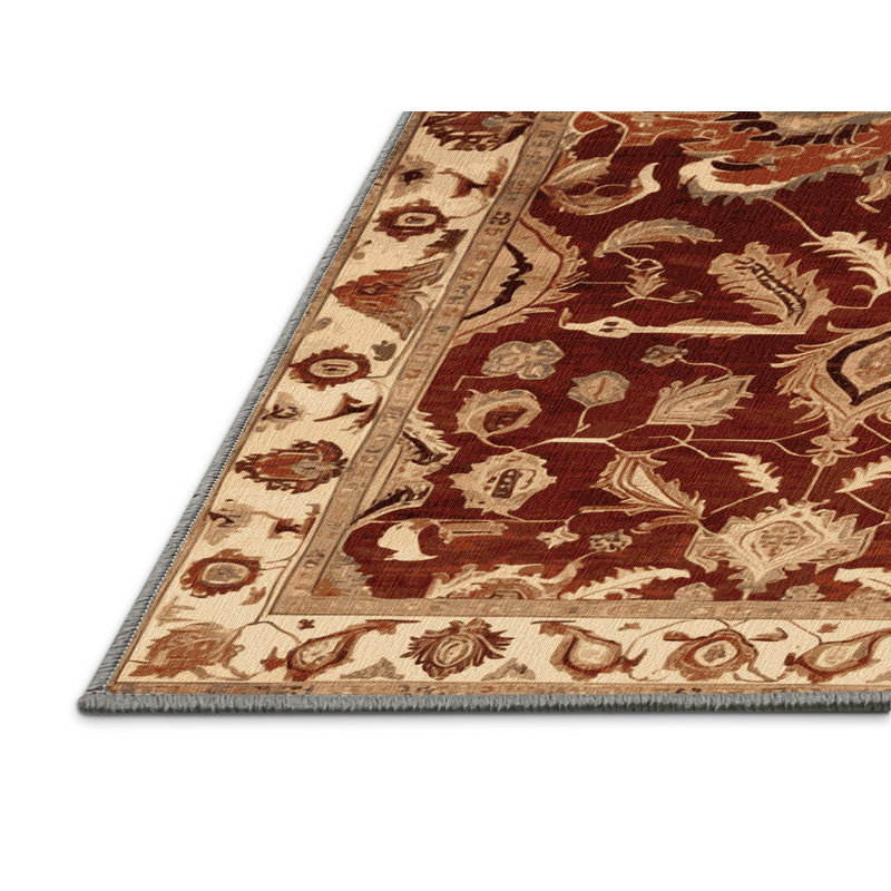 Tapis brun lavable à la machine, Tapis de couloir 2 pi x 5 pi