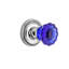 Rope Rosette with Crystal Cobalt Door Knob-653284607-653284592
