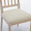 Chaises de salle à manger - Ensemble de 2 chaises rembourrées en tissu de lin