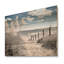Plage, paysage marin, rêves, chemin II - impression nautique et plage sur bois de pin naturel-379957463