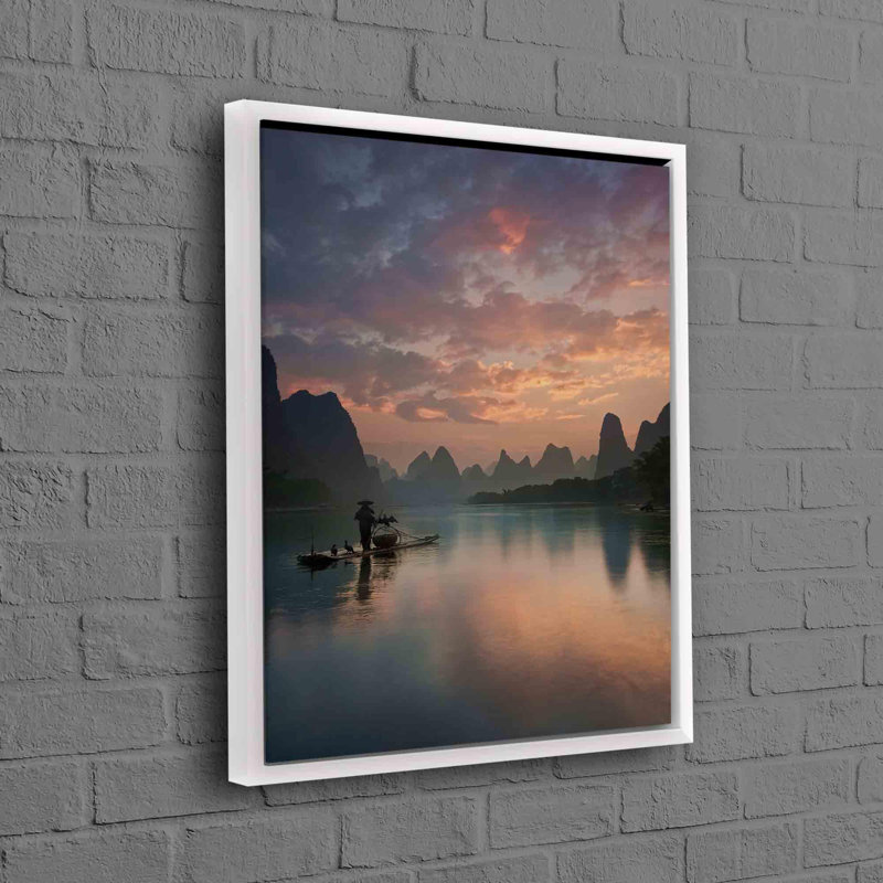 Print on Canvas, 90 cm H x 60 cm W, White, Framed Print without Mat