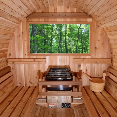 Almost Heaven Saunas Vienna Traditional Steam Sauna in Cedar