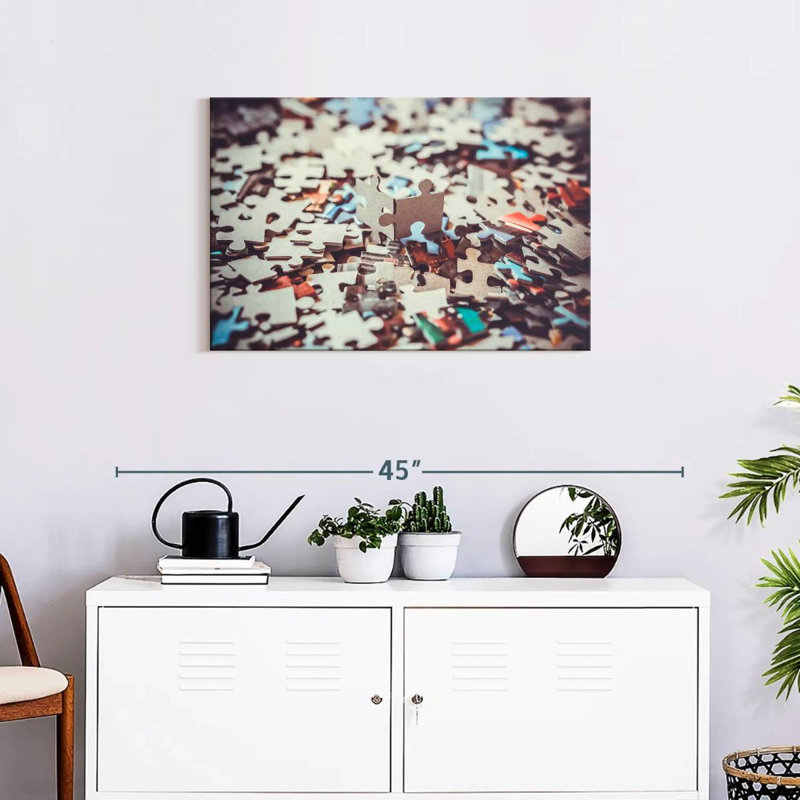 Senne Solving A Puzzle, 20" H x 30" W