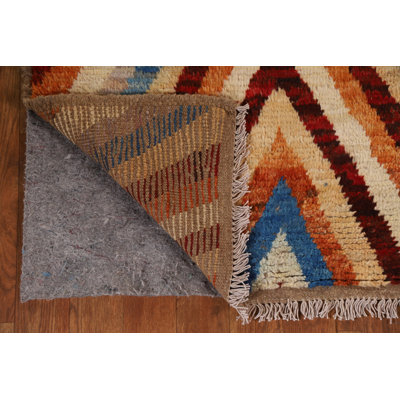 One-of-a-Kind 2'9" X 9'7" New Age Runner Wool Area Rug in