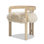 Chaise de salle à manger à dossier bas 21 po Leidy, blond naturel