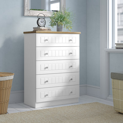 Fully Assembled Rosio 5 Drawer Chest