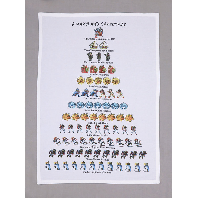 Serviette de cuisine A Maryland Christmas
