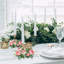 Couronne de 4 petites bougies roses-538015526