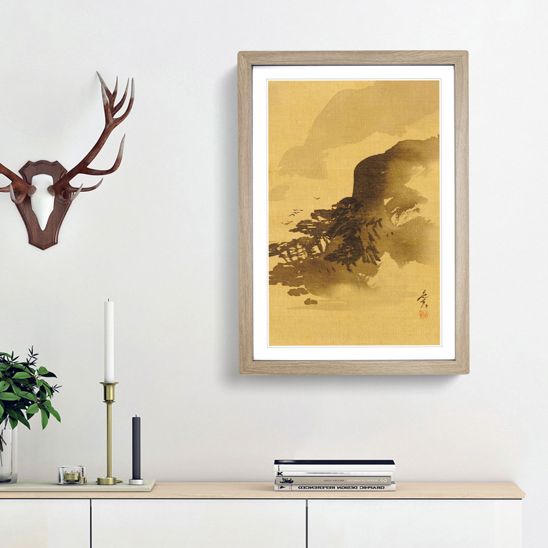 Birds Above the Trees by Shibata Zeshin - Picture Frame Painting Print