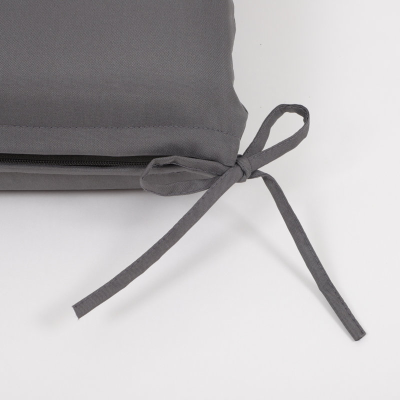 Ensemble de 2 coussins de chaise longue pour l'extérieur, Gris