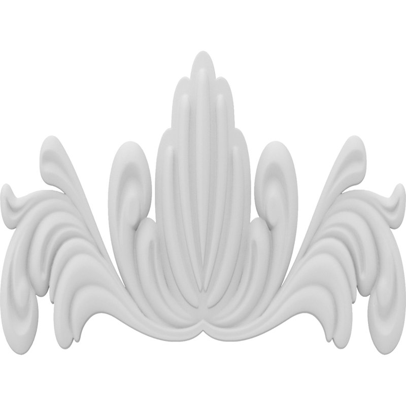 Rosette afton, H 7,5 po x l 10 po x P 0,63 po