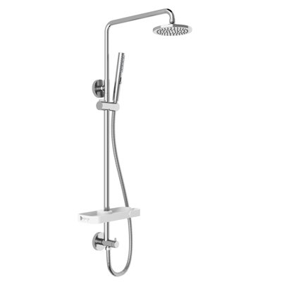 Combo de douche à pluie murale avec douche à main à hauteur réglable