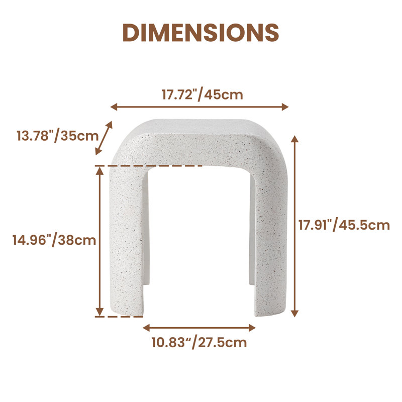 Table d'appoint en U Mgo, 2, Blanc