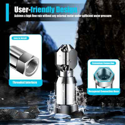 CNCEST Watering Stainless steel nozzle 3/4“