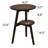 16.5" Dual-Tier Solid Wood Round Side Table with Angled Tripod Legs | Mid-Century Modern Two-Tier Accent End Table for Living Room & Bedroom |-391103269
