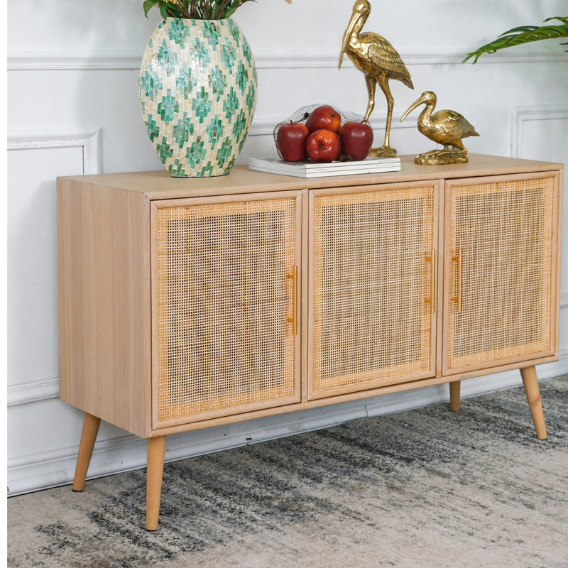 Armoire de 35,2 lb avec portes et style moderne de 47,2 po de style brun avec décor de chambre à coucher