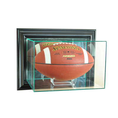 Perfect Cases And Frames 16'' W 9'' D Football Glass Ball / Puck Case