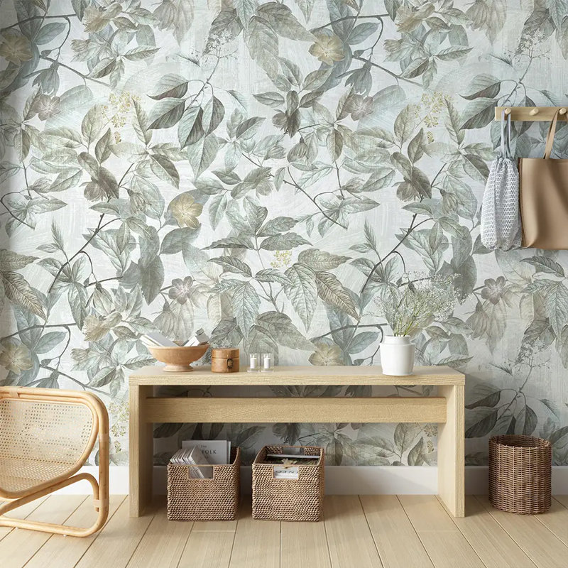 Rouleau de papier peint à feuilles souples Soft Sage
