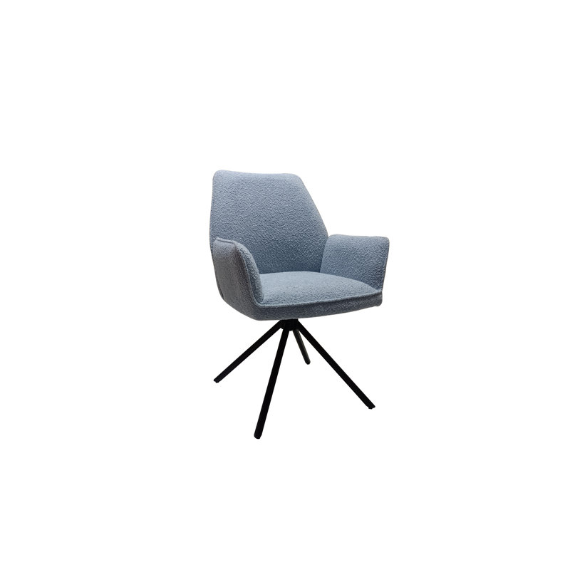 46cm H Upholstered Armchair, Light Blue