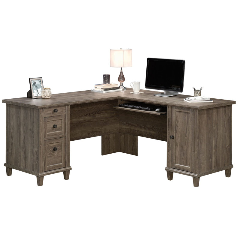 Bureau d'écriture rectangulaire l 65,118 po Glenvil, Gris