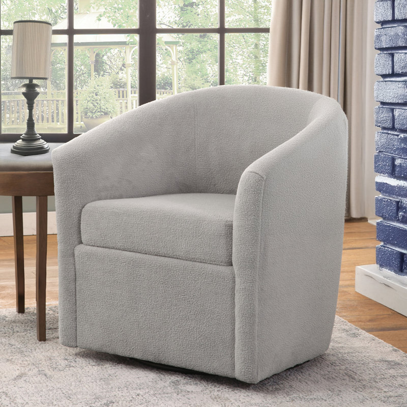 Fauteuil d'appoint pivotant, Gris clair