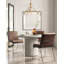 Lodge 4 Light Metal Dimmable Geometric Chandelier