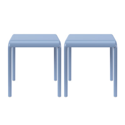 Delron Plastic Square Patio Side Table