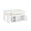 Lit mezzanine double avec armoire de rangement-339768484