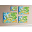 Wall Mounted cork board with print home decor message pin boards decorative bulletin board ideas World map countries
