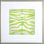 Vibrant Zebra Green Print by Zarris