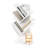 Korou Wood Geometric Bookcase-93557930-95356619