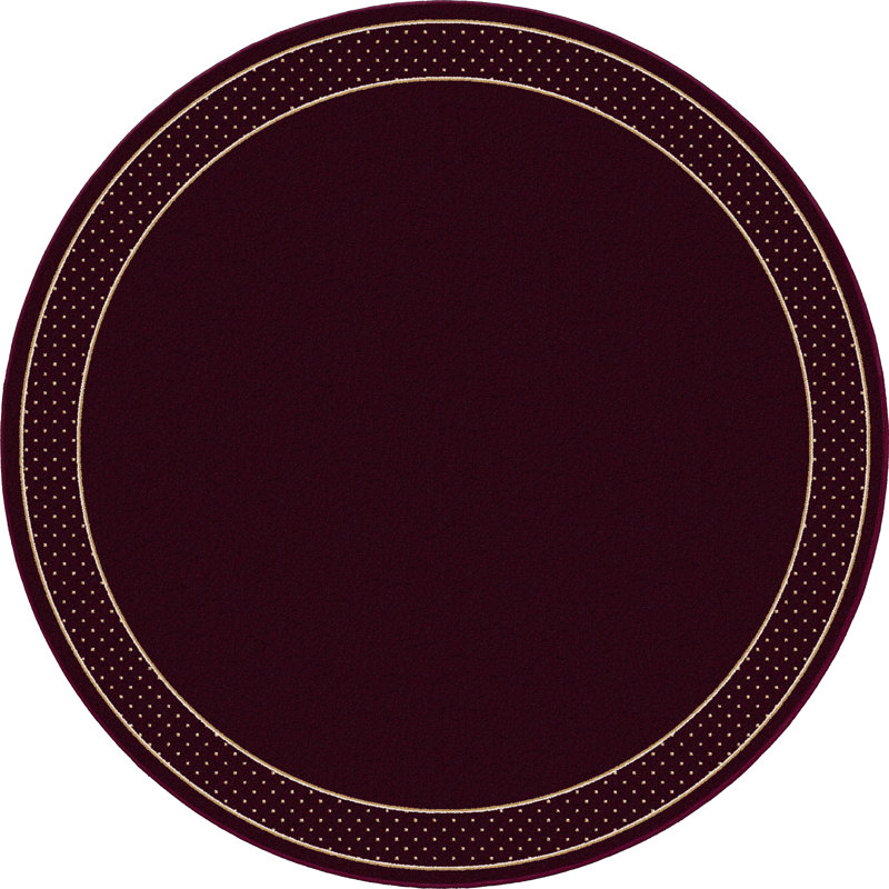 Alminus Design Center Legacy Garnet Bordered Area Rug, Round 7'7"