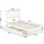 Lit plateforme en bois massif Asparas avec pied de lit et lit gigogne-631275357-631275345