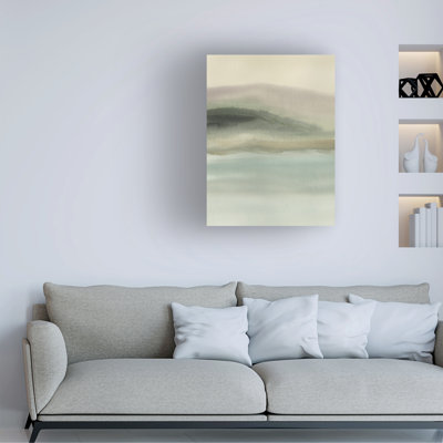 Art mural sur toile tendue - «Misty Lake Mornings II» par Ethan Harper pour décoration de salon, de chambre à coucher ou de bureau - 18 x 24