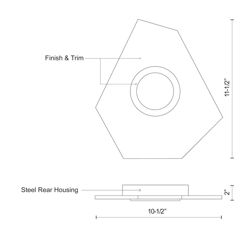Organika 1 - Light LED Flush Mount