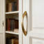 Poignées et poignées d'armoire en or brossé, centres de trous de 3 pouces, conception arquée torsadée, fabrication en alliage de zinc solide, paquet de 10 pour armoires de cuisine, meubles-lavabos et commodes-126070614